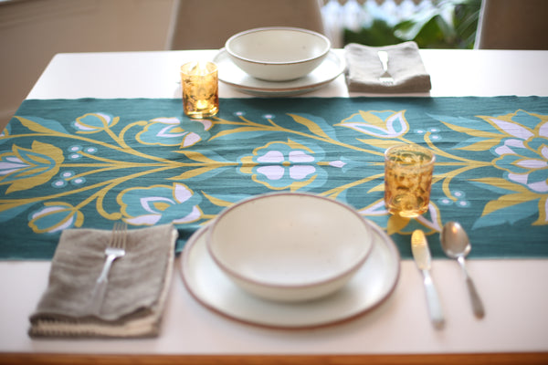 Always Growing Table Runner – Teal – Eighth Generation