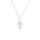 Silver Cedar Bough Necklace