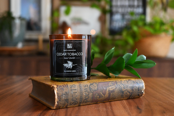 Tobacco scented sale candle