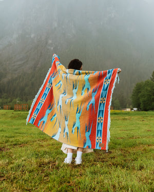 Pony Express Cotton Throw