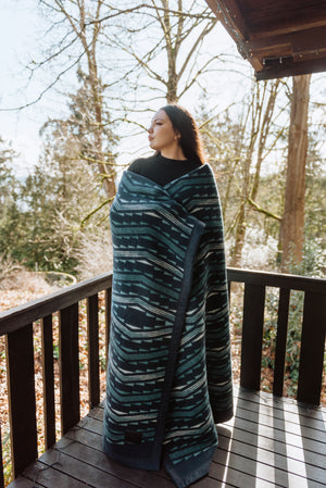 Lightning And Thunder Wool Blanket