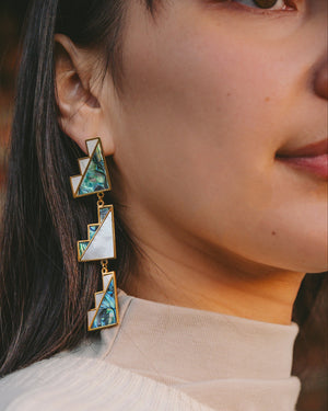 Mountain Dreams Earrings—Mother of Pearl