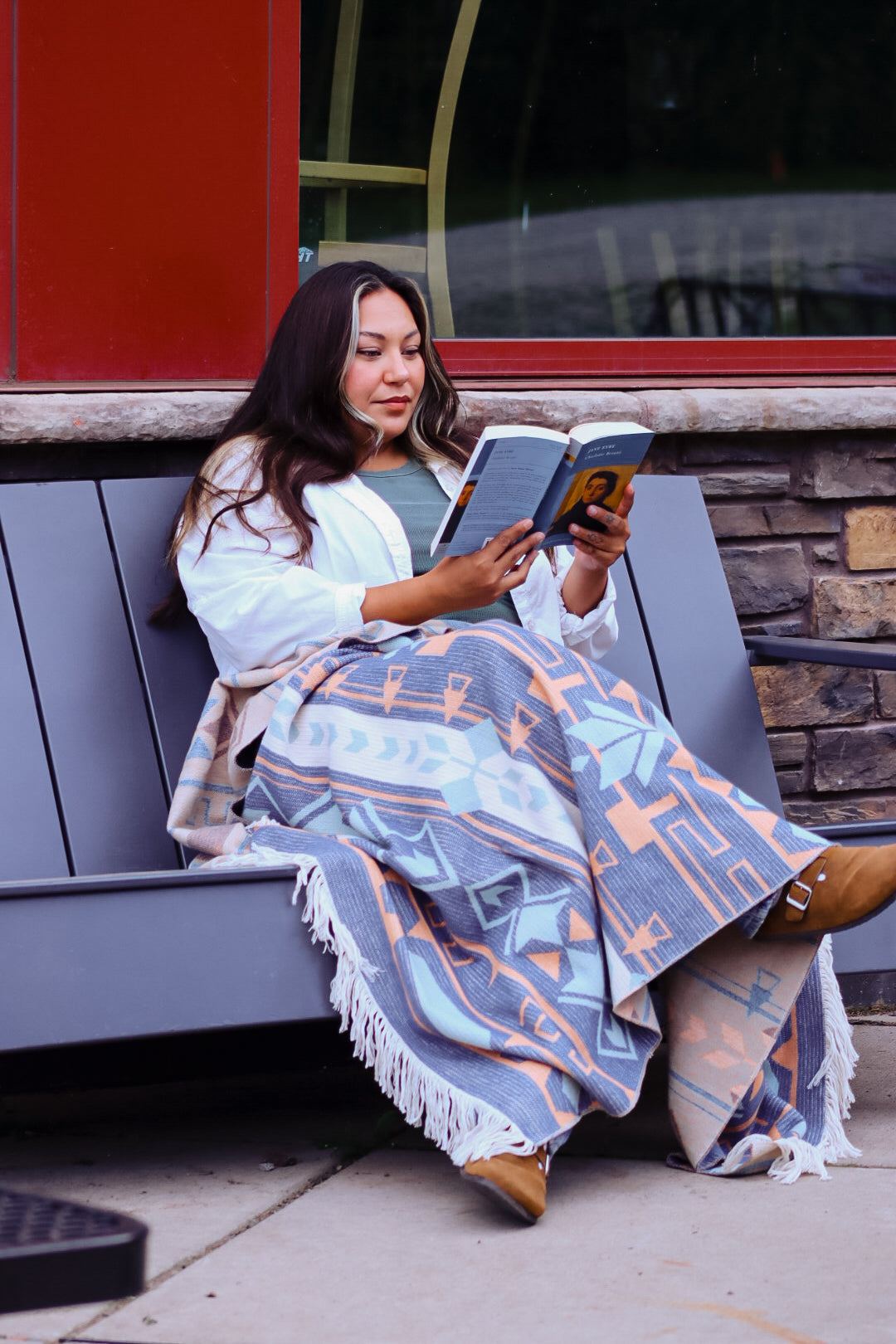 Natural Geometry Throw Blanket Eighth Generation