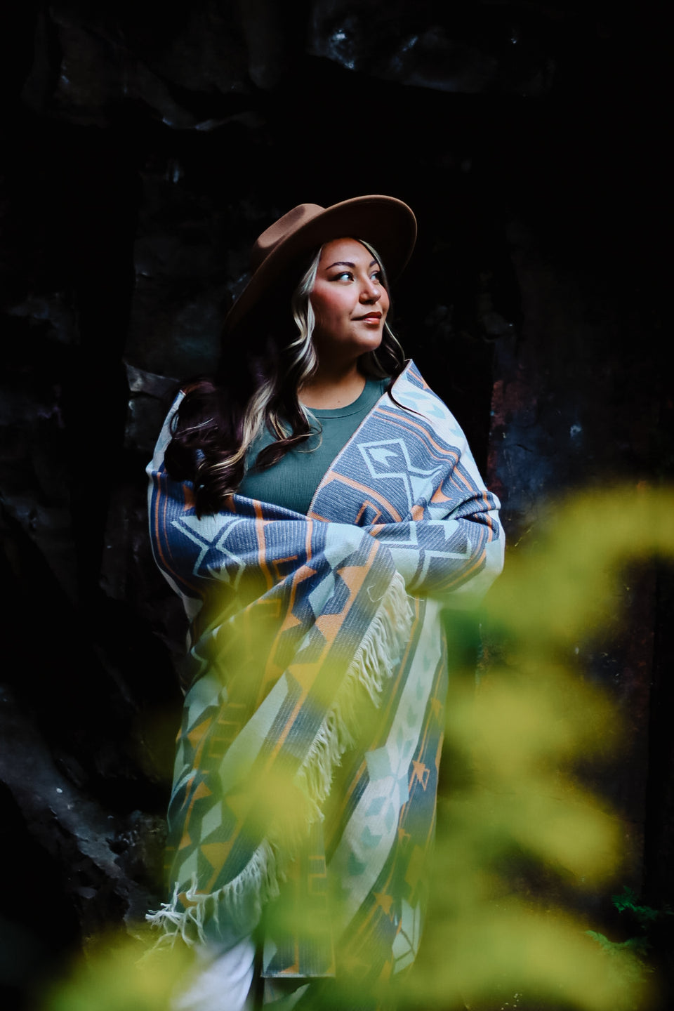 Natural Geometry Throw Blanket Eighth Generation