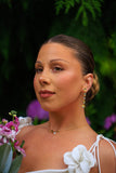bridal model wearing earrings