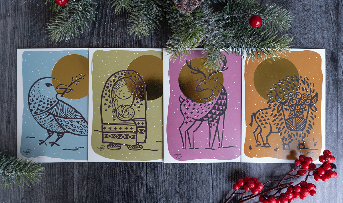 Snowfall Greeting Card 12-Pack – Eighth Generation