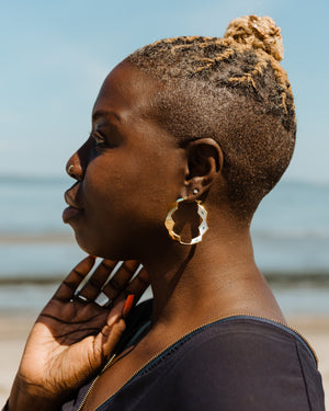 Warrior Belt Hoop Earrings