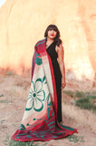 Whispering Blossoms Wool Blanket