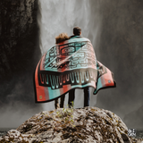 wool-blanket-active-display-draped-over-standing-couple-shoulders-at-Snoqualmie-Falls