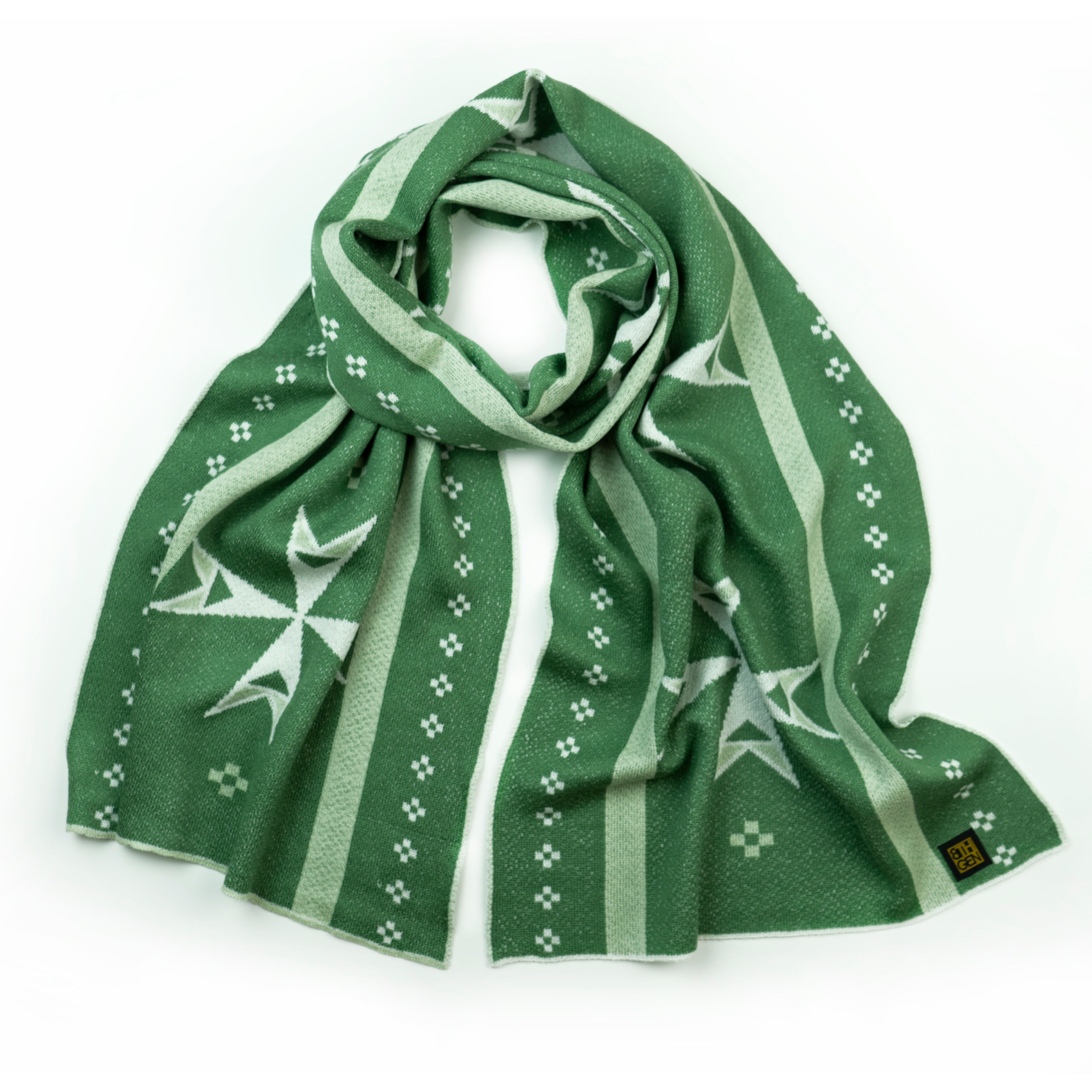 小物 star pattern long scarf Long Cotton Scarf with Star Design for Men and Women – LOVARZI
