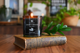 tobacco cedar candle target Amber Glass Wooden Wick Amber and Jar 8oz Refresh your space with this creating a revitalizing atmosphere Cedar Tobacco Candle Eighth